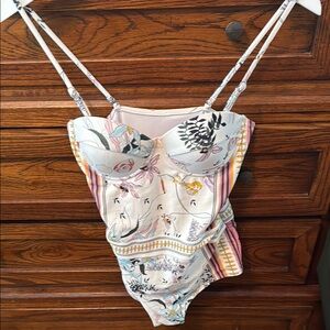 Designer Inspired One-Piece Swimsuit